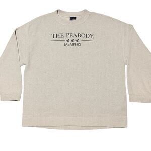 The Peabody Memphis Sweatshirt Gray XXL Cotton Blend Crewneck‎ Ducks Logo